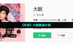 《抖音》大眠歌曲介绍