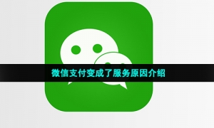 微信支付变成了服务原因介绍