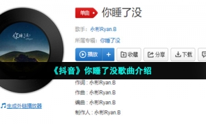《抖音》你睡了没歌曲介绍