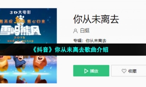 《抖音》你从未离去歌曲介绍