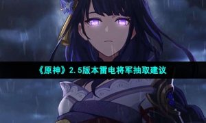 《原神》2.5版本雷电将军抽取建议
