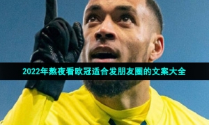 2022年熬夜看欧冠适合发朋友圈的文案大全