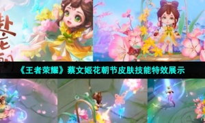 《王者荣耀》蔡文姬花朝节皮肤技能特效展示