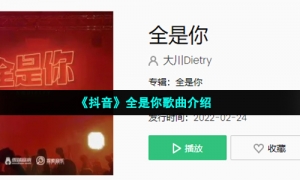 《抖音》全是你歌曲介绍
