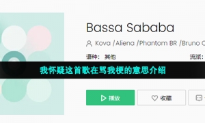 我怀疑这首歌在骂我梗的意思介绍