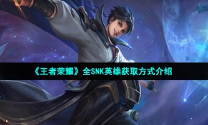 《王者荣耀》全SNK英雄获取方式介绍