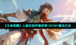 《王者荣耀》人脸识别环境异常1207401解决方法