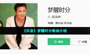 《抖音》梦醒时分歌曲介绍