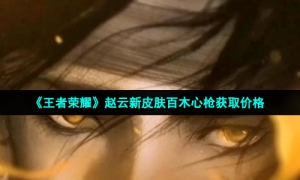 《王者荣耀》赵云新皮肤百木心枪获取价格