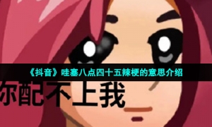 《抖音》哇塞八点四十五辣梗的意思介绍