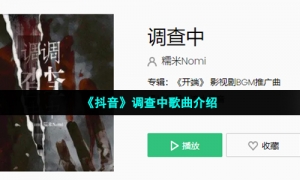 《抖音》调查中歌曲介绍