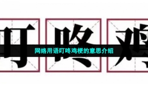 网络用语叮咚鸡梗的意思介绍