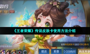 《王者荣耀》传说皮肤卡使用方法介绍