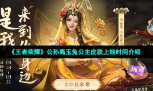 《王者荣耀》公孙离玉兔公主皮肤上线时间介绍