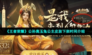 《王者荣耀》公孙离玉兔公主皮肤下架时间介绍
