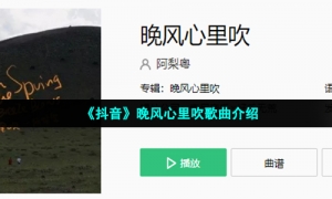 《抖音》晚风心里吹歌曲介绍