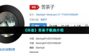 《抖音》苦茶子歌曲介绍