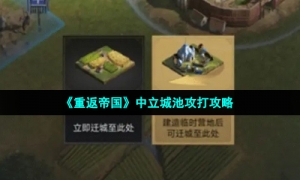 《重返帝国》中立城池攻打攻略