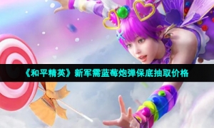 《和平精英》新军需蓝莓炮弹保底抽取价格