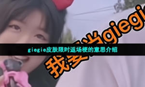 giegie皮肤限时返场梗的意思介绍