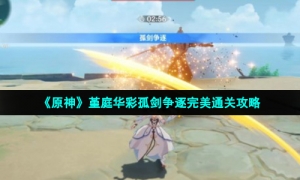 《原神》堇庭华彩孤剑争逐完美通关攻略