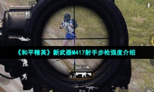 《和平精英》新武器M417射手步枪强度介绍