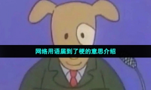 网络用语届到了梗的意思介绍