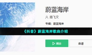 《抖音》蔚蓝海岸歌曲介绍