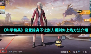 《和平精英》设置隐身不让别人看到你上线方法介绍