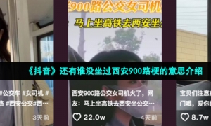 《抖音》还有谁没坐过西安900路梗的意思介绍