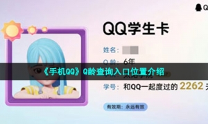 《手机QQ》Q龄查询入口位置介绍