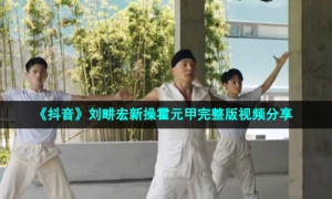《抖音》刘畊宏新操霍元甲完整版视频分享