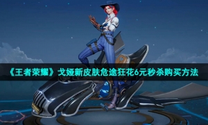 《王者荣耀》戈娅新皮肤危途狂花6元秒杀购买方法