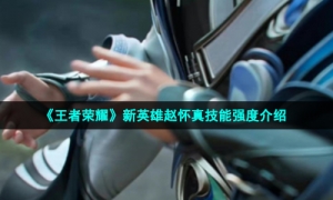 《王者荣耀》新英雄赵怀真技能强度介绍