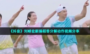 《抖音》刘畊宏新操稻香分解动作视频分享