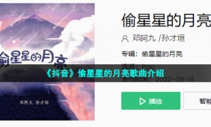 《抖音》偷星星的月亮歌曲介绍