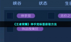 《王者荣耀》伸手党标签获取方法