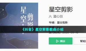 《抖音》星空剪影歌曲介绍