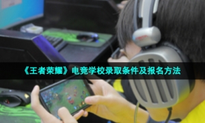 《王者荣耀》电竞学校录取条件及报名方法