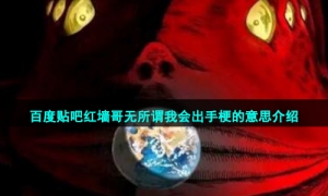 百度贴吧红墙哥无所谓我会出手梗的意思介绍