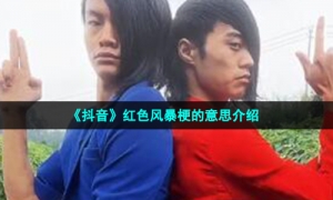 《抖音》红色风暴梗的意思介绍