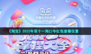 《淘宝》2022年双十一淘口令红包查看位置