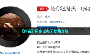 《抖音》陪你过冬天歌曲介绍