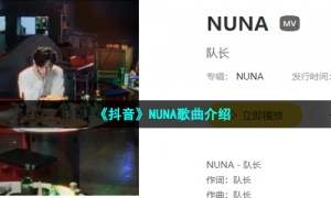 《抖音》NUNA歌曲介绍