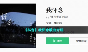《抖音》我怀念歌曲介绍