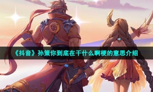 《抖音》孙策你到底在干什么啊梗的意思介绍