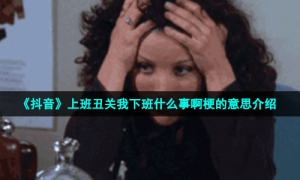 《抖音》上班丑关我下班什么事啊梗的意思介绍