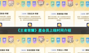 《王者荣耀》星会员上线时间介绍