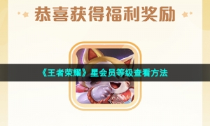 《王者荣耀》星会员等级查看方法
