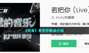 《抖音》若把你歌曲介绍